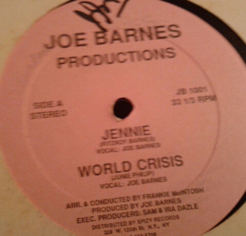 Joe Barnes (4) - Jennie / World Crisis (12")
