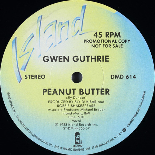 Gwen Guthrie - Peanut Butter - Island Records - DMD 614 - 12", Promo 1459513543