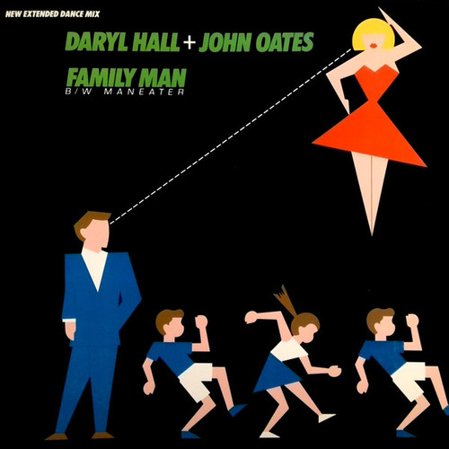 Daryl Hall & John Oates - Family Man (New Extended Dance Mix) / Maneater - RCA - PD-13508 - 12" 1459571617