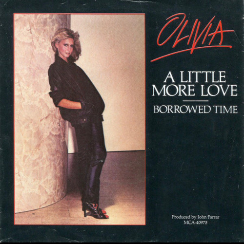 Olivia Newton-John - A Little More Love (7", Single, Pin)