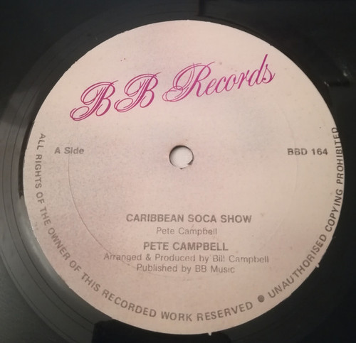 Pete Campbell - Caribbean Soca Show (12", Single)