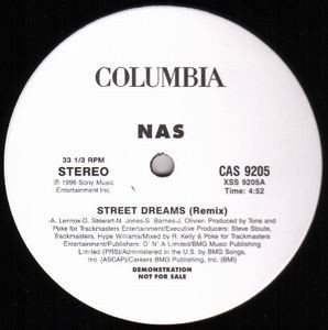 Nas - Street Dreams (Remix) (12", Promo)