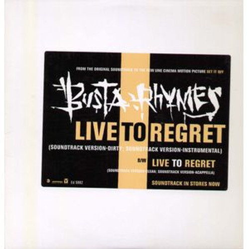 Busta Rhymes - Live To Regret (12", Promo)