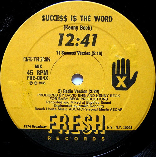 12:41 - $ucce$$ I$ The Word (12")