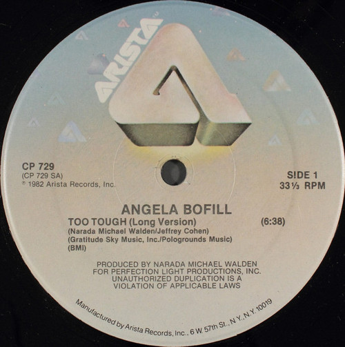 Angela Bofill - Too Tough - Arista - CP 729 - 12" 1484279713