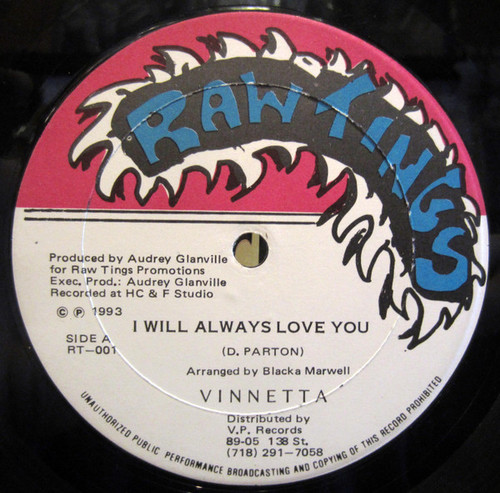 Vinnetta* - I Will Always Love You (12", Single)