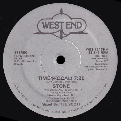 Stone - Time - West End Records - WES 22139 - 12", Single 1488035683