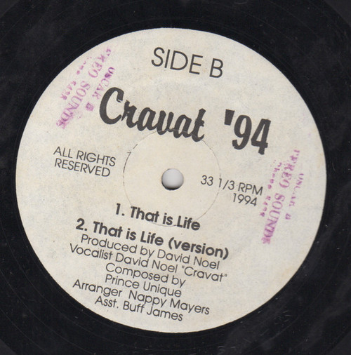 Cravat - Janice / That Is Life (12")