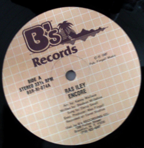 Ras Iley - Encore - B's Records - BSR-RI-074 - 12", Single 1488048553