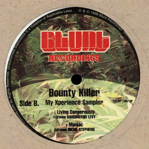 Bounty Killer - My Xperience Sampler - Blunt Recordings - TVT/VP 1462 OP - 12", Promo, Smplr 1488069481