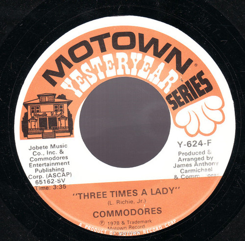 Commodores - Three Times A Lady / Too Hot Ta Trot - Motown - Y-624-F - 7", Single, RE 1496204650