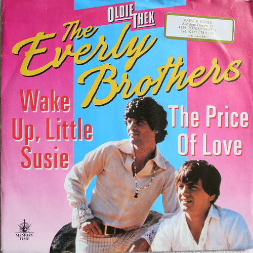 Everly Brothers - Wake Up, Little Susie / The Price Of Love - Warner Bros. Records - 927 671-7 - 7", Single 1496208001
