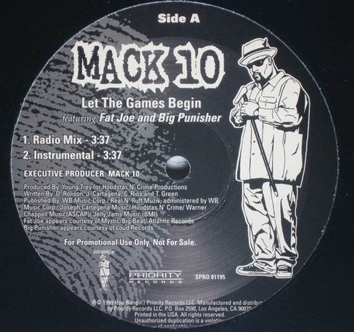 Mack 10 - Let The Games Begin (12", Single, Promo)