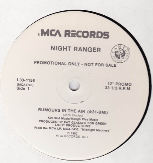 Night Ranger - Rumours In The Air - MCA Records - L33-1156 - 12", Promo 1509584887