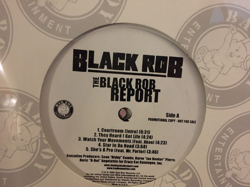 Black Rob - The Black Rob Report (2xLP, Album, Promo, Cle)