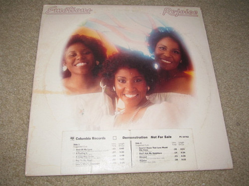 The Emotions - Rejoice - Columbia - PC 34762 - LP, Album, Promo 1519885639