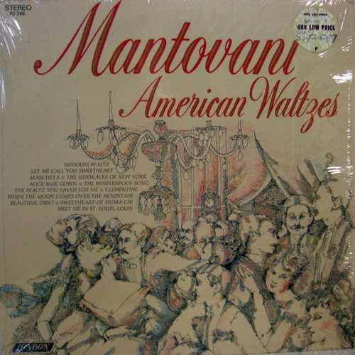 Mantovani And His Orchestra - American Waltzes - London Records - PS 248 - LP, Album 1543011133