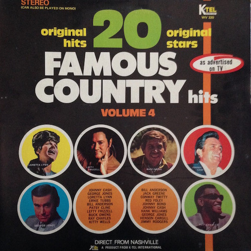 Various - 20 Famous Country Hits Volume 4 - K-Tel International - WV 320 - LP, Comp, Blu 1557784303