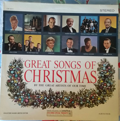 Various - Great Songs Of Christmas (By The Great Artists Of Our Time) - Columbia Special Products, Columbia Special Products - CSP 155 S, CSP 155S - LP, Album, Comp, Ltd 1577316928