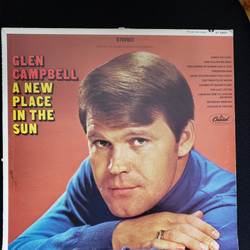 Glen Campbell - A New Place In The Sun (LP, Album, Jac)