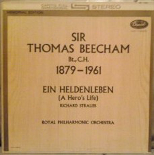 Sir Thomas Beecham, Bt., C.H.*, Royal Philharmonic Orchestra* - Richard Strauss - Ein Heldenleben (LP)