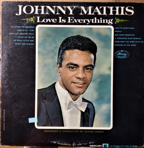 Johnny Mathis - Love Is Everything - Mercury - MG-20991 - LP, Album, Mono 1582746601