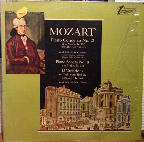 Wolfgang Amadeus Mozart, Walter Klien, Mainzer Kammerorchester, Günter Kehr - Piano Concerto No. 21 In C Major, K. 467 - Turnabout - TV-S 34504 - LP 1589187121