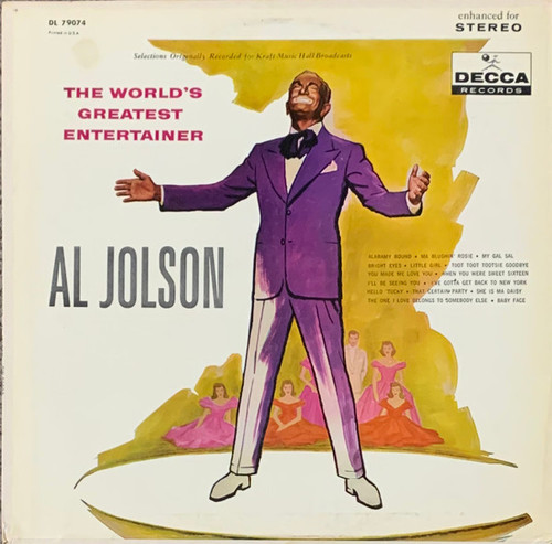 Al Jolson - The World's Greatest Entertainer - Decca, Decca - DW-90992, DL 79074 - LP, Album, Enh, RE 1591758958