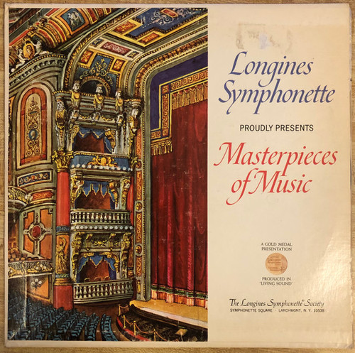 The Longines Symphonette - Masterpieces Of Music - Longines Symphonette Society - LWCP 3 - LP, Single 1594175797