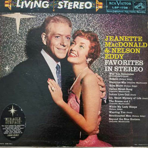Jeanette MacDonald & Nelson Eddy - Jeanette MacDonald & Nelson Eddy Favorites in Stereo (LP, Album)