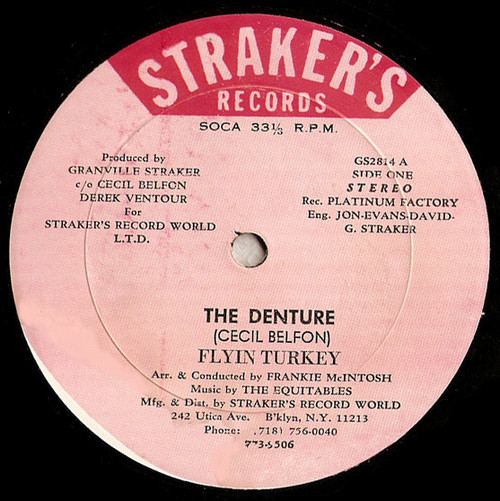 Flyin Turkey - The Denture / Don't Take It Out (12", Single)