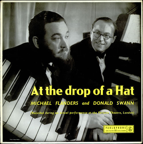 Flanders & Swann - At The Drop Of A Hat - Parlophone - PMC 1033 - LP, Album, Mono 1607686036