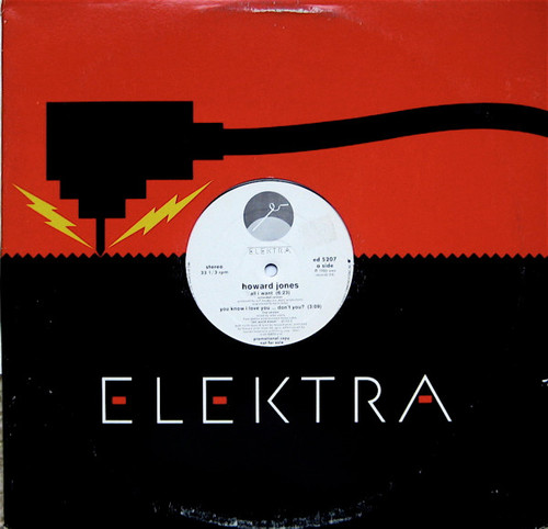 Howard Jones - All I Want - Elektra - ed 5207 - 12", Promo 1607693374