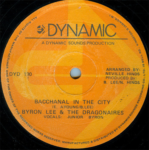 Byron Lee And The Dragonaires - Bacchanal In The City - Dynamic Sounds - DYD 190 - 12" 1610223397