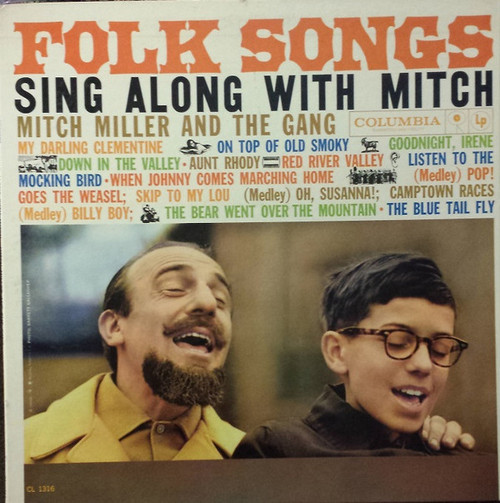 Mitch Miller And The Gang - Folk Songs Sing Along With Mitch (LP, Album, Mono, Gat)