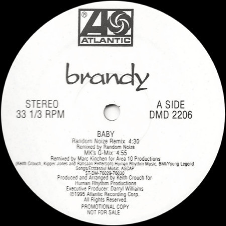 Brandy (2) - Baby (12", Promo)