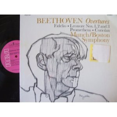 Beethoven* - Charles Munch, The Boston Symphony Orchestra* - Overtures (LP, Album)