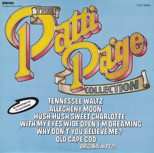 Patti Page - The Patti Page Collection - Juke Box International - TVLP 76019 - LP, Comp 1630585138