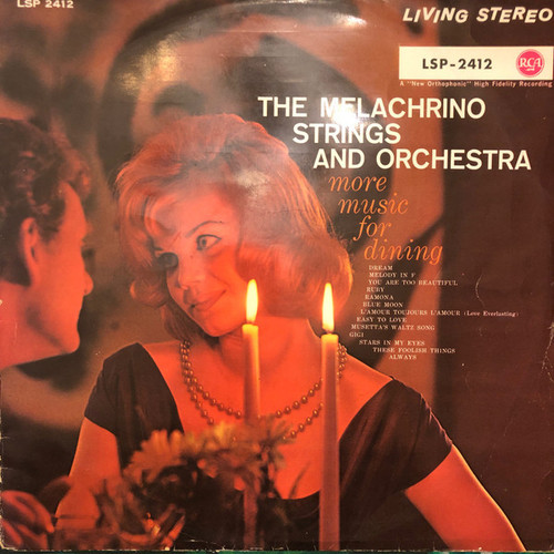 The Melachrino Strings - More Music For Dining - RCA Victor, RCA Victor - LSP-2412, LSP 2412 - LP, Album 1632244870