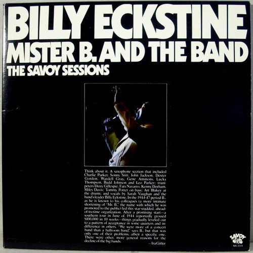 Billy Eckstine - Mister B. And The Band - Savoy Records - SJL 2214 - 2xLP, Comp 1637110435