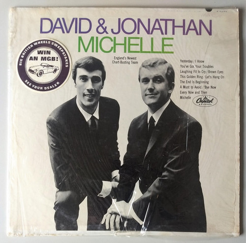 David & Jonathan - Michelle (LP, Album, Mono, Scr)