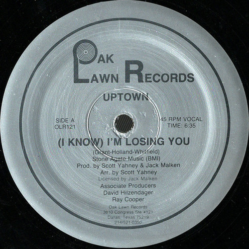 The Uptown Girls - (I Know) I'm Losing You - Oak Lawn Records - OLR121 - 12", RE 1645266466