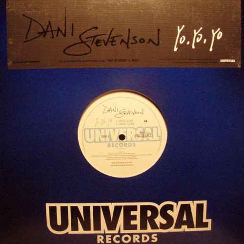 Dani Stevenson - Yo, Yo, Yo - Universal Records - UNIR 20918-1 - 12", Promo 1645295680
