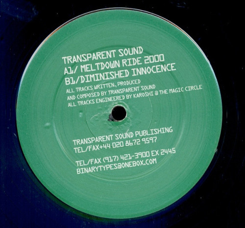 Transparent Sound - Meltdown Ride 2000 (12")