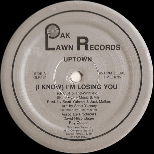 Uptown* - (I Know) I'm Losing You (12", RE)