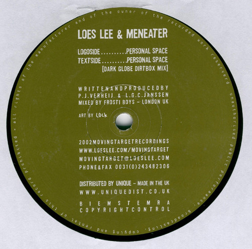Loes Lee & Meneater - Personal Space (12")