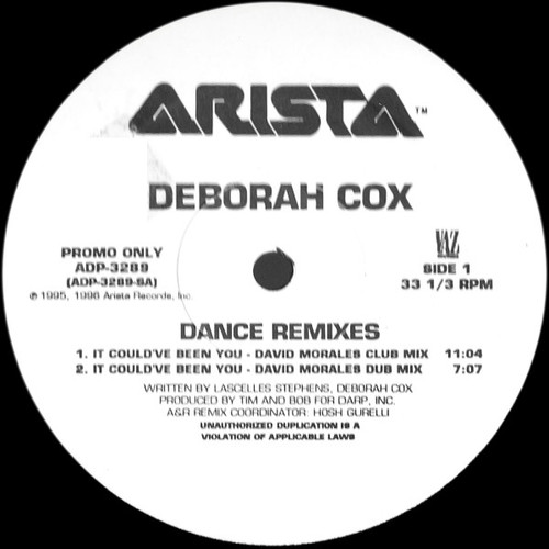 Deborah Cox - It Could've Been You (Dance Remixes) - Arista - ADP-3289 - 12", Promo 1647502897
