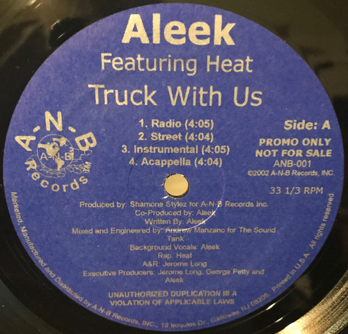 Aleek Featuring Heat (30) - Truck With Us / Problems (12")