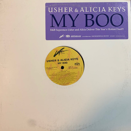 Usher & Alicia Keys - My Boo (12", Promo)