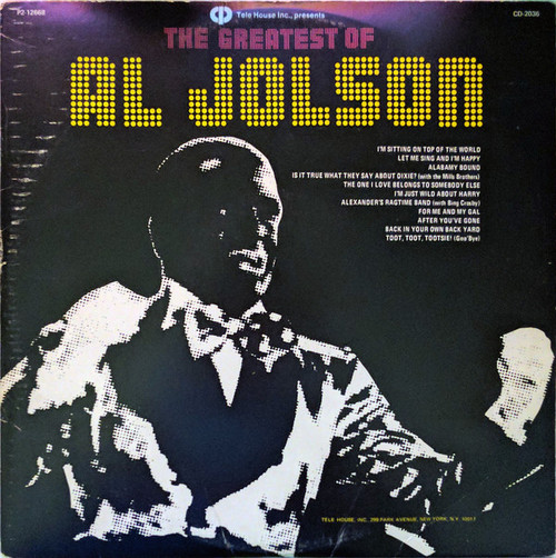 Al Jolson - The Greatest Of Al Jolson - Columbia - P2-12668 - 2xLP, Comp 1651679194